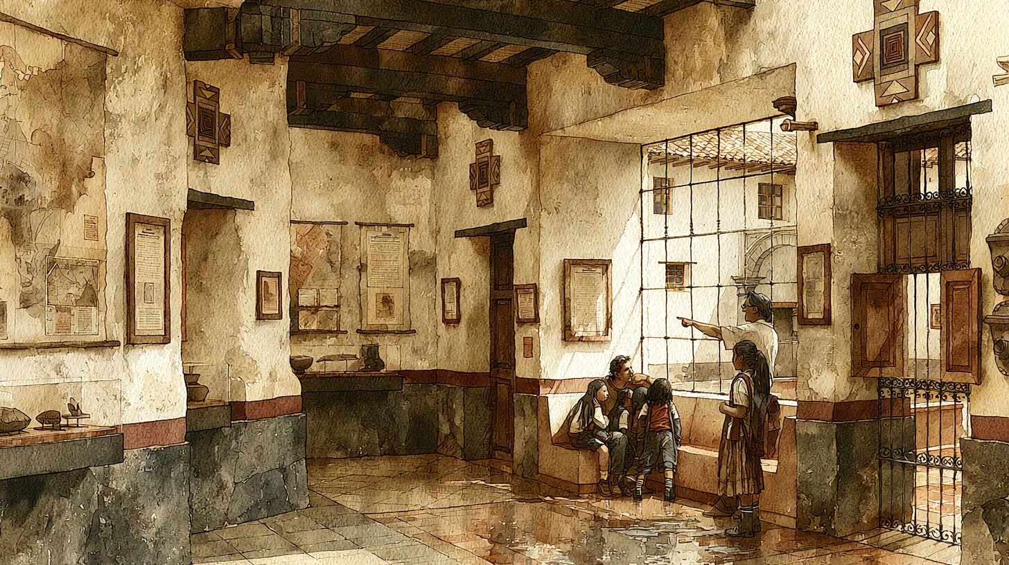 The historical gallery route with a common-room bay