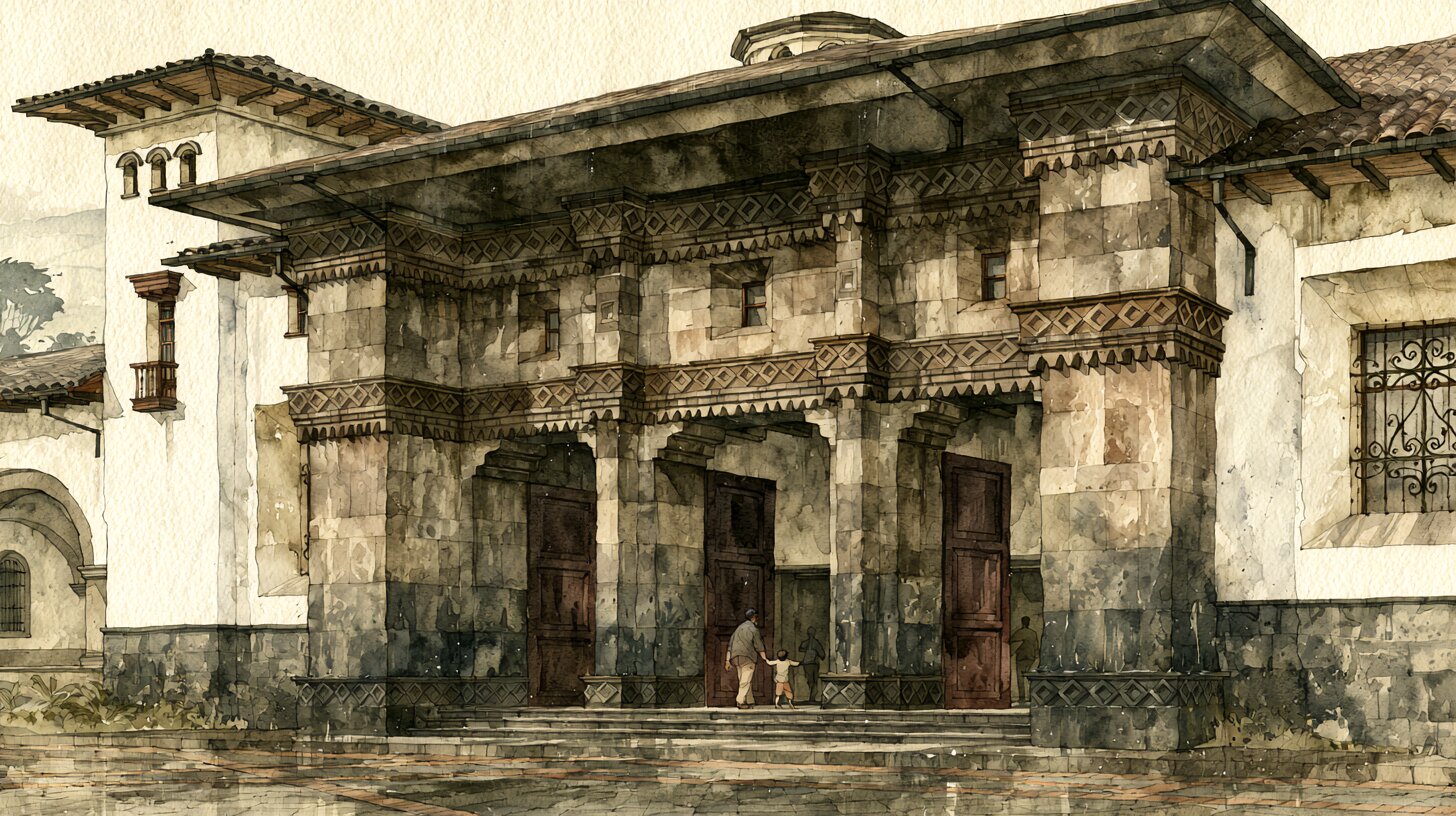 The entrance portal